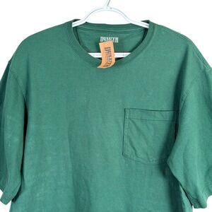 Duluth Trading Longtail Pocket T-Shirt Mens Small Green Short Sleeve read